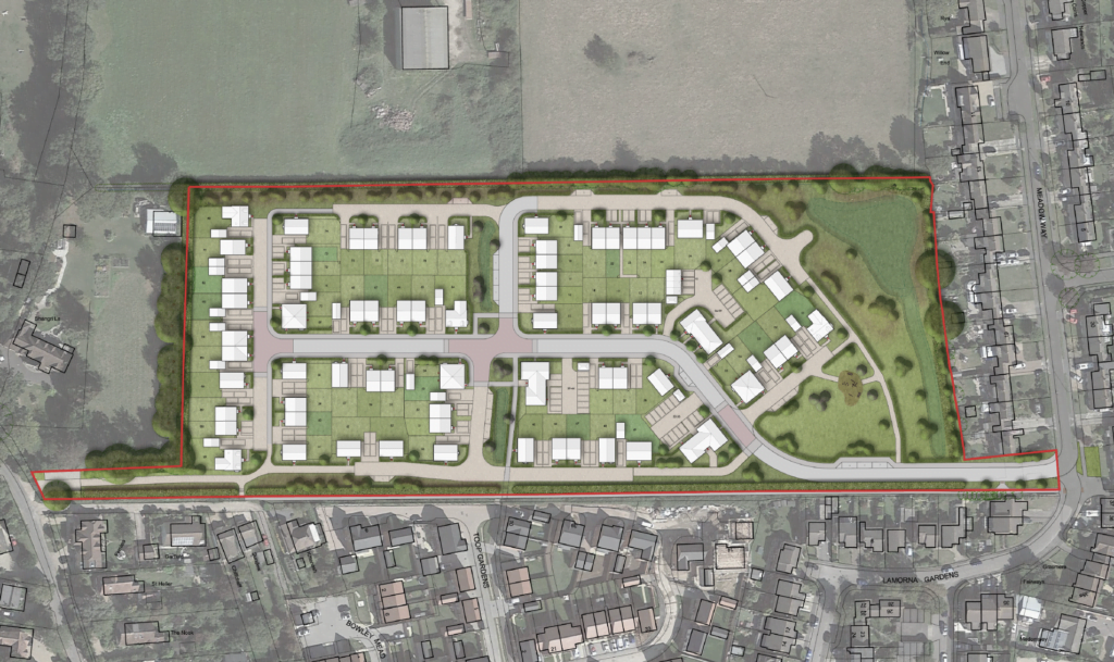 CAD plan of Westergate Land Development Plan
