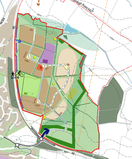 Market Harborough, Leicestershire - development plan